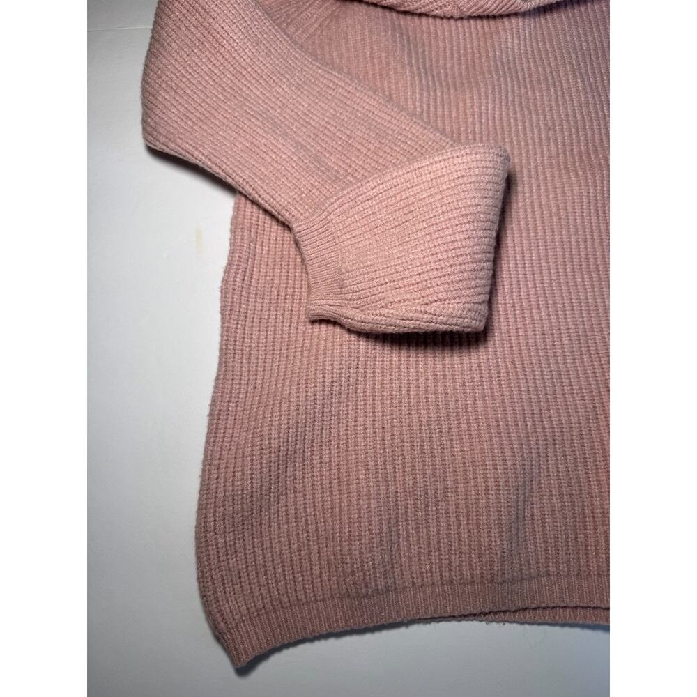 Tahari Blush Pink Ribbed Sweater Women’s Large Crew Neck Soft Knit Pullover - Picture 5 of 10